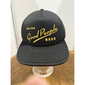Good People Beer  Otto SnapBack Black‎ Trucker Hat. One Size